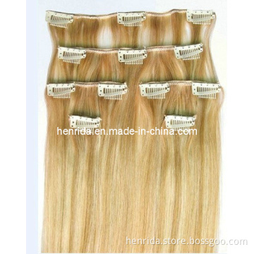 100% Virgin Clips in Human Hair Extension